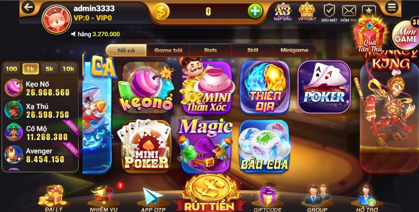 Game quay số tỷ lệ ăn cao nhất thị trường